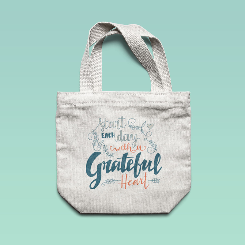 tote bag bolsa tela lettering